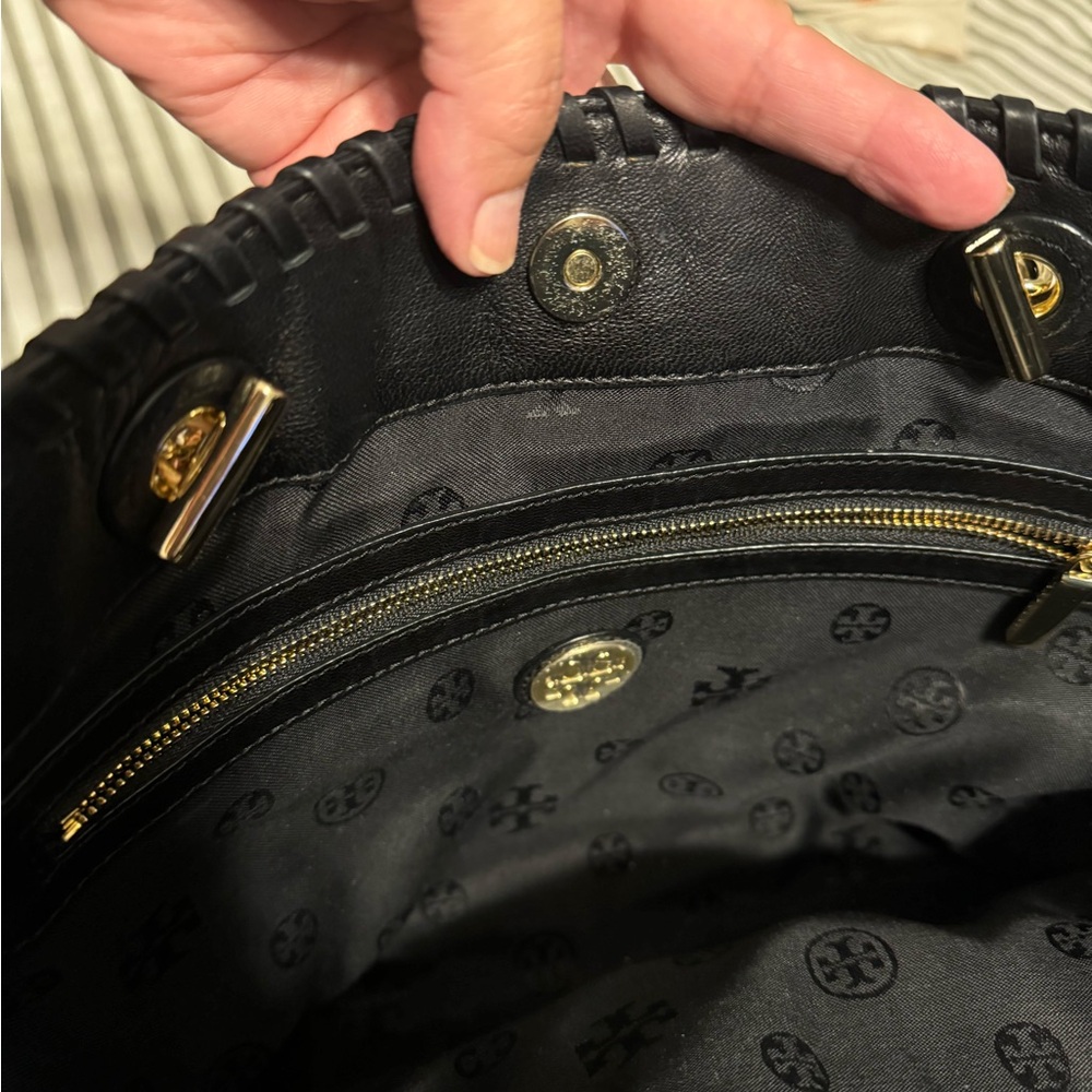 Tory Burch Black Tote(Marion tote) - Picture 5 of 14